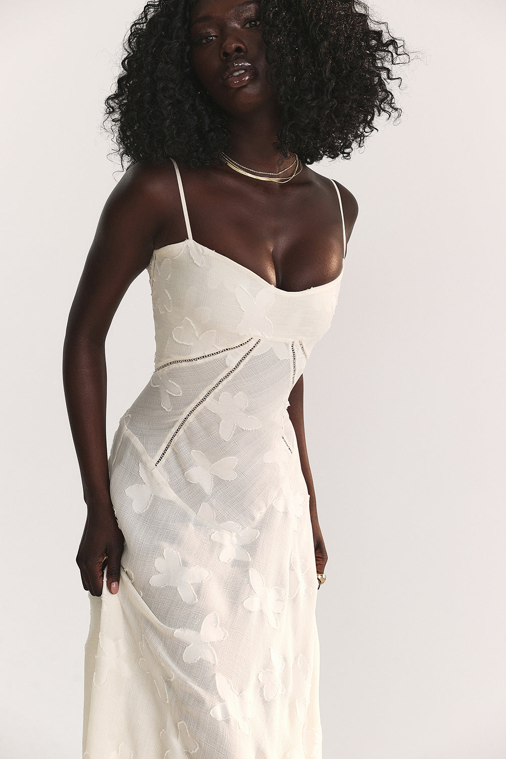Sommerkleid Damen mit Spaghettiträgern – Ansicht 5