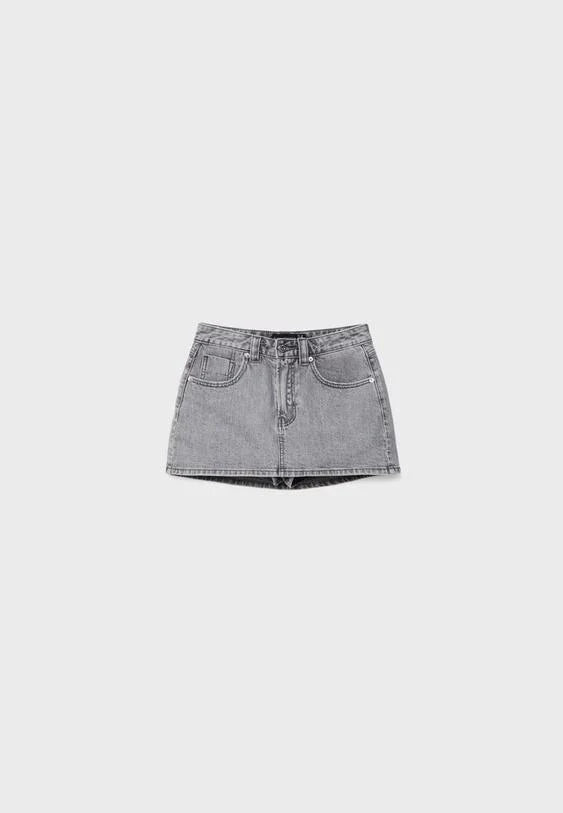 Hosenrock Damen Mini Jeans
