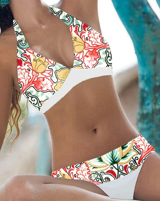 Bikini Damen Triangel | Schnelltrocknende mit Blumenmuster
