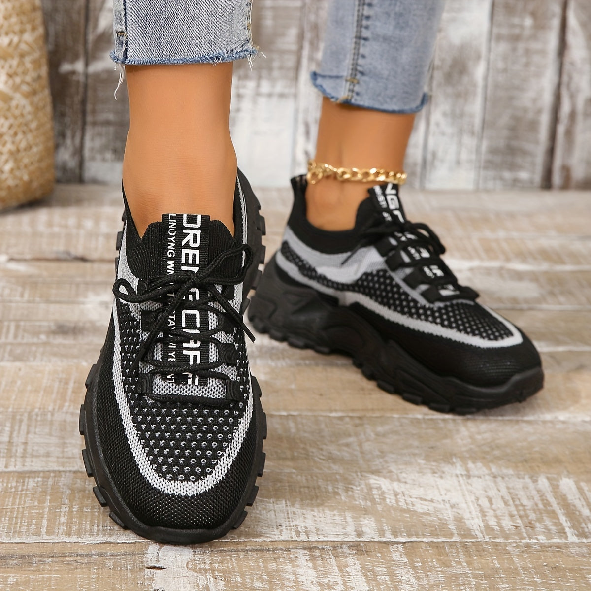 Damen Plateau Schuhe
