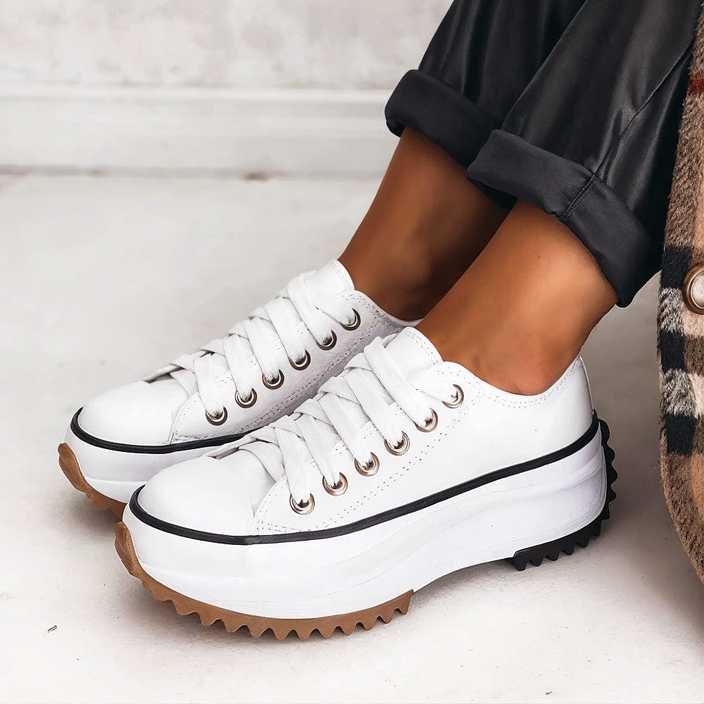 Orthopädische Plateau-Sneaker Damen mit Schnürung
