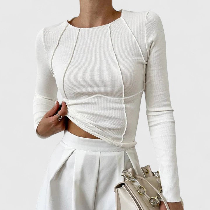 Langarmshirt Damen eng anliegend