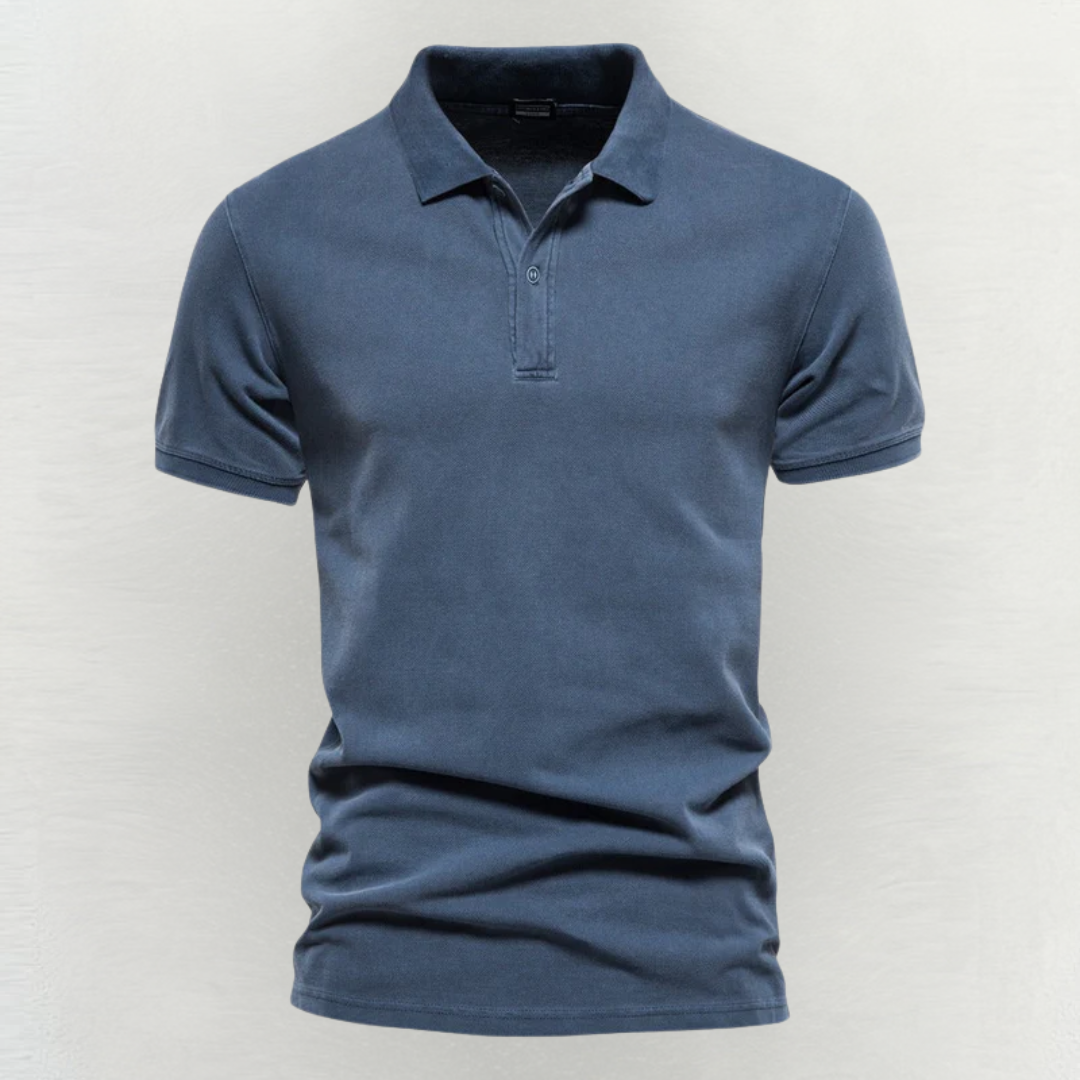 Stilvolles Herren-Poloshirt kurzarm mit Knopfleiste – Ansicht 5