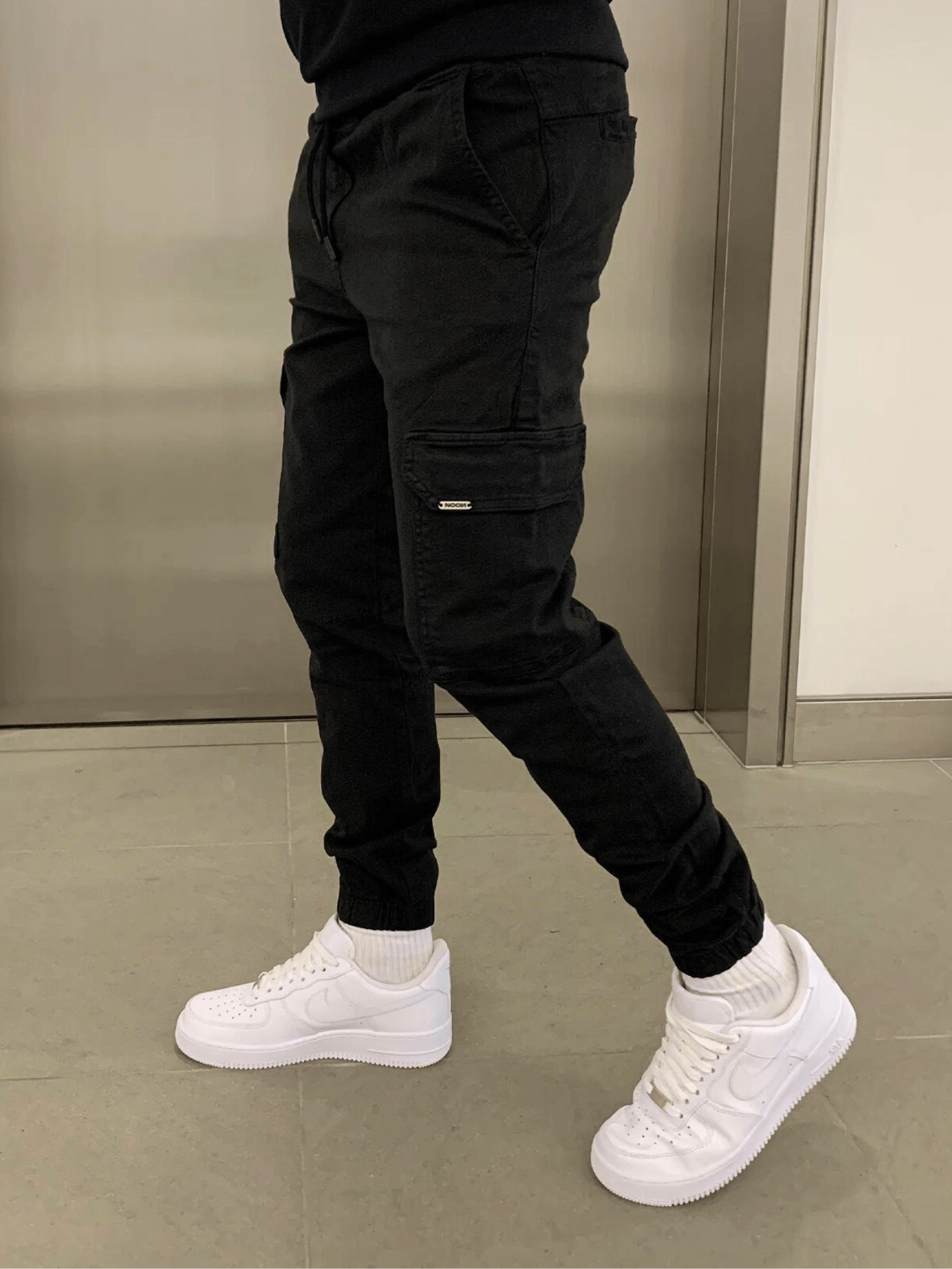 Cargohose Herren | Arbeitshosen Jogger Stil Mit Bündchen
