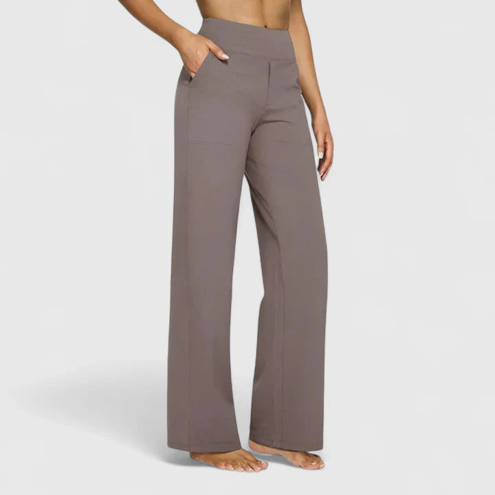 Damen Hose Weit mit Stretchbund