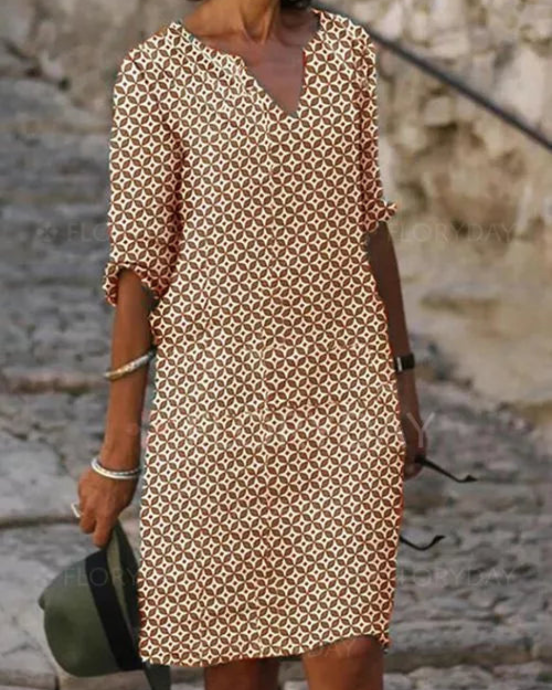 Damen Sommer Midi Freizeitkleid
