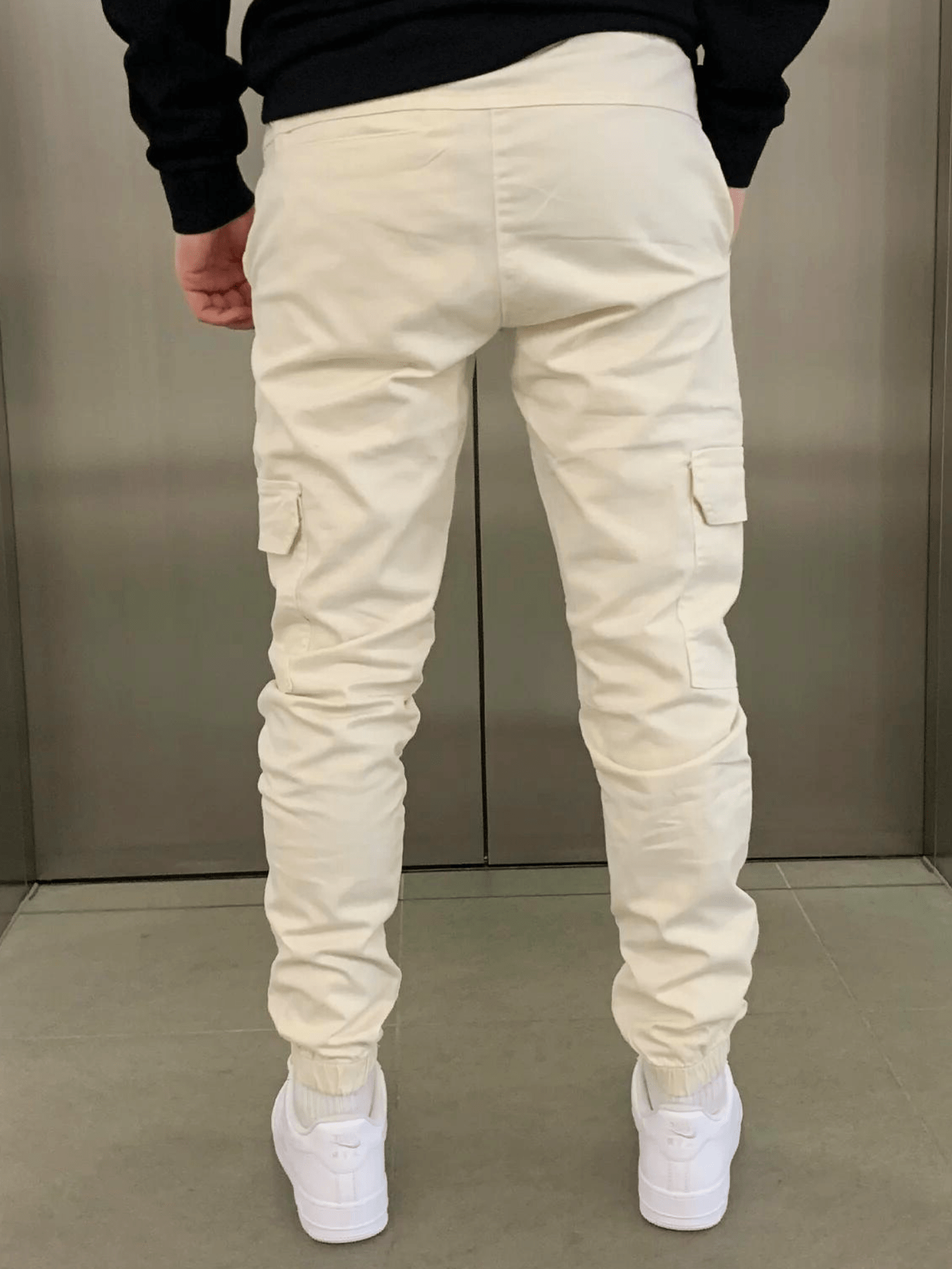 Cargohose Herren | Arbeitshosen Jogger Stil Mit Bündchen
