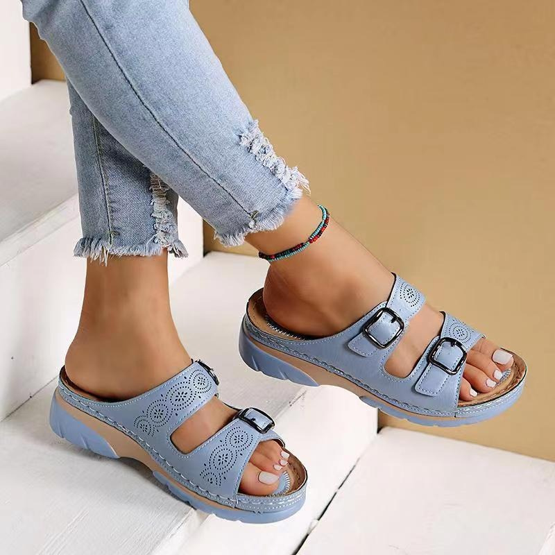 Damen Sommer Pantoletten Sandalen – Ansicht 3