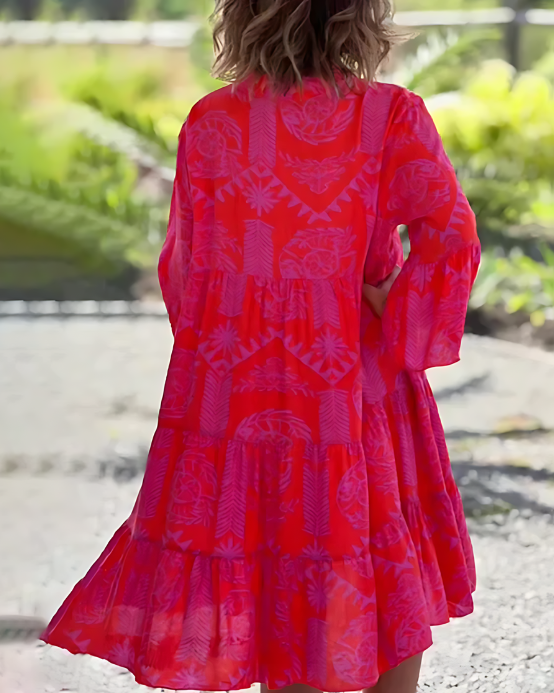 Damen Sommer Midi Kleid