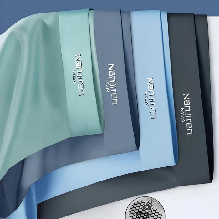 Bambus-Unterwäsche Sommer Herren mit Logo-Bund