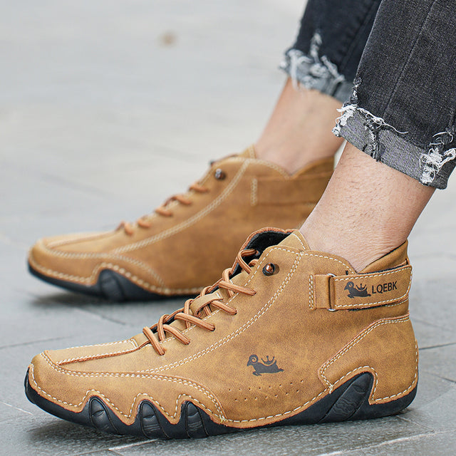 Barfußschuhe mit Schnürung Profilsohle