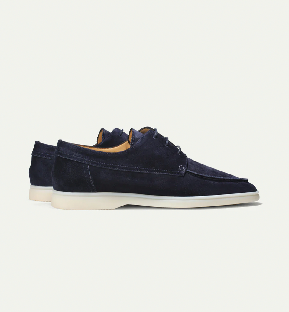Loafers Herren mit Schnürung aus Veloursleder