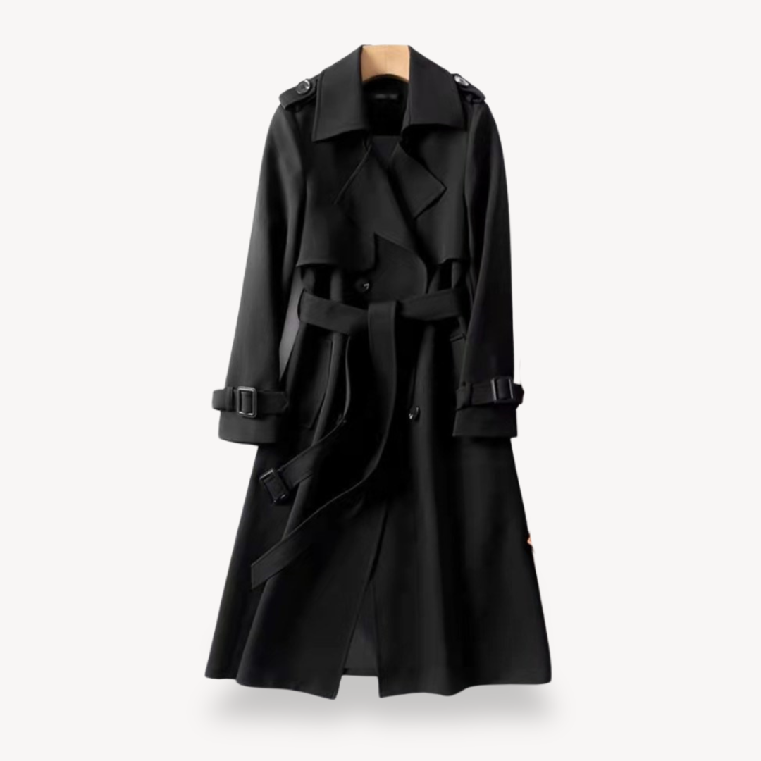 Lange Mantel | Trenchcoat Klassischer Schnitt mit Gürtel