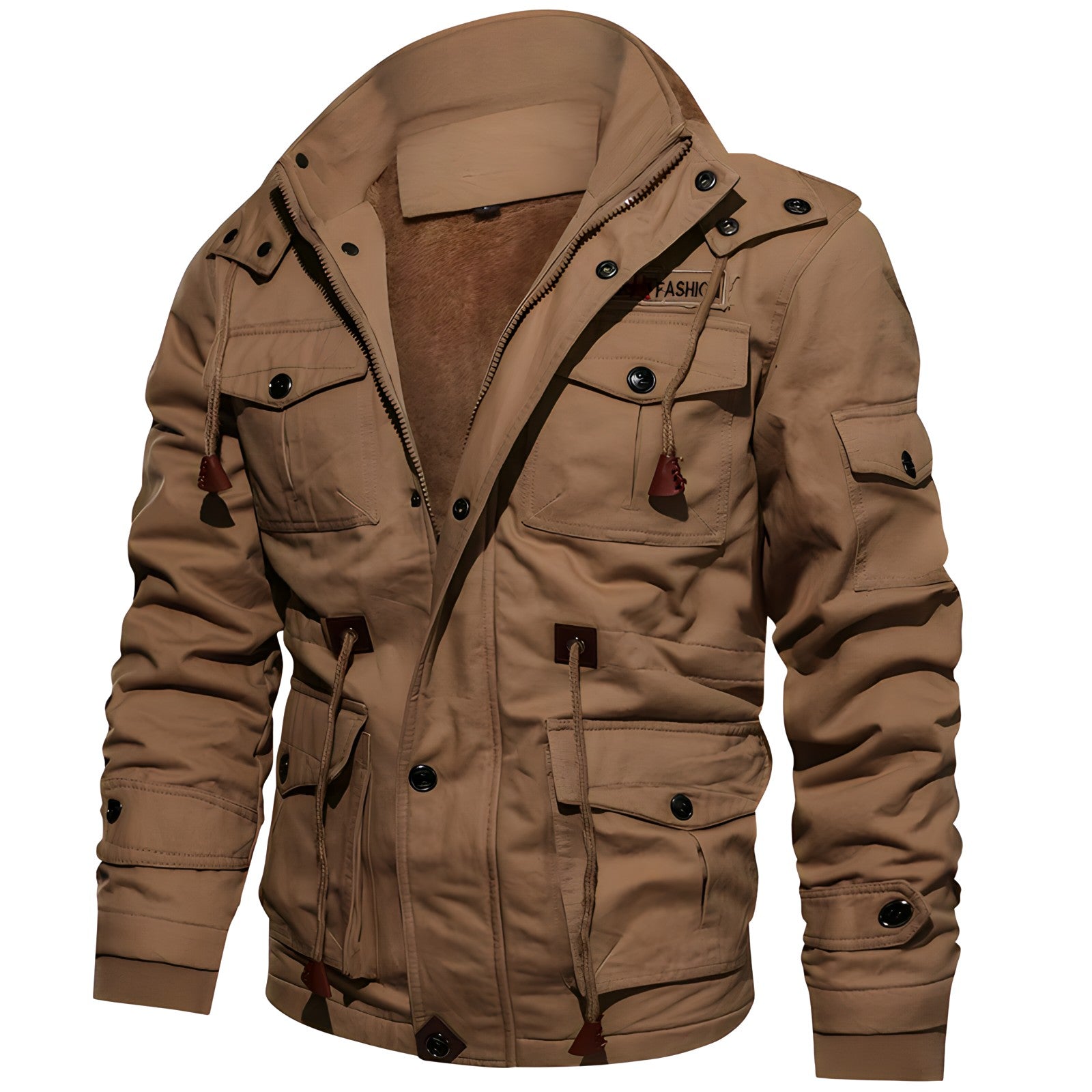 Herren Militärjacke mit Taschen