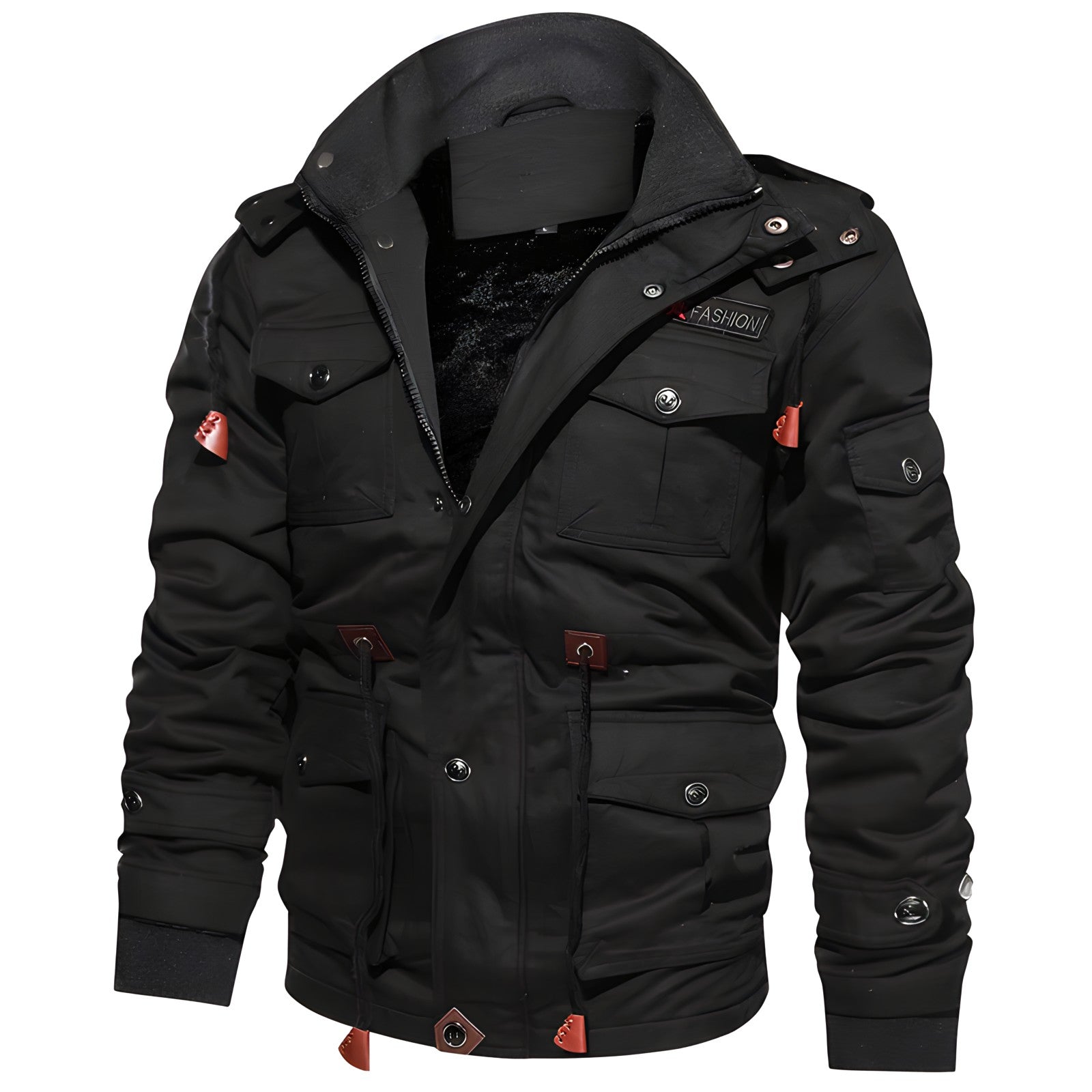 Herren Militärjacke mit Taschen