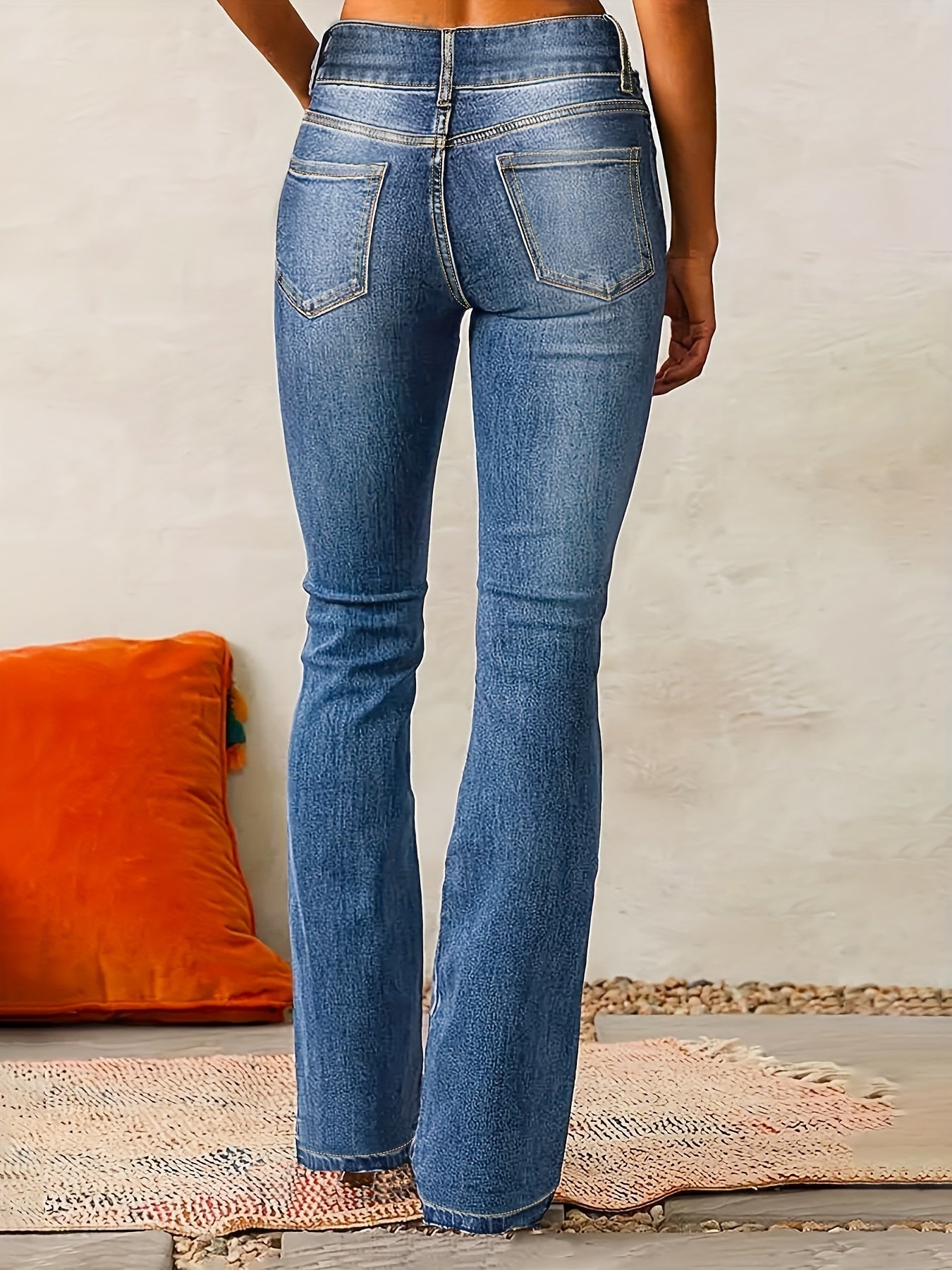 Jeans Damen hohe Taille