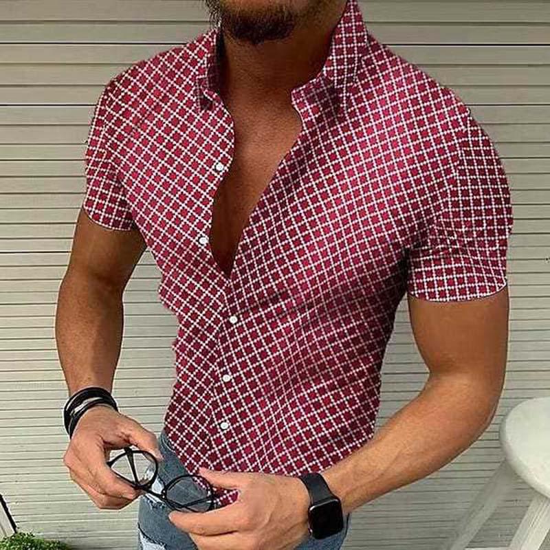 Kurzarmhemd Herren Slim Fit