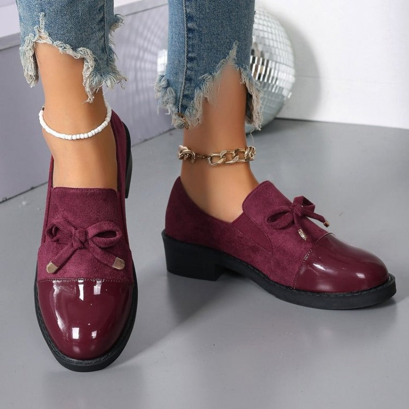 Damen Loafers mit Schleife Blockabsatz – Ansicht 5