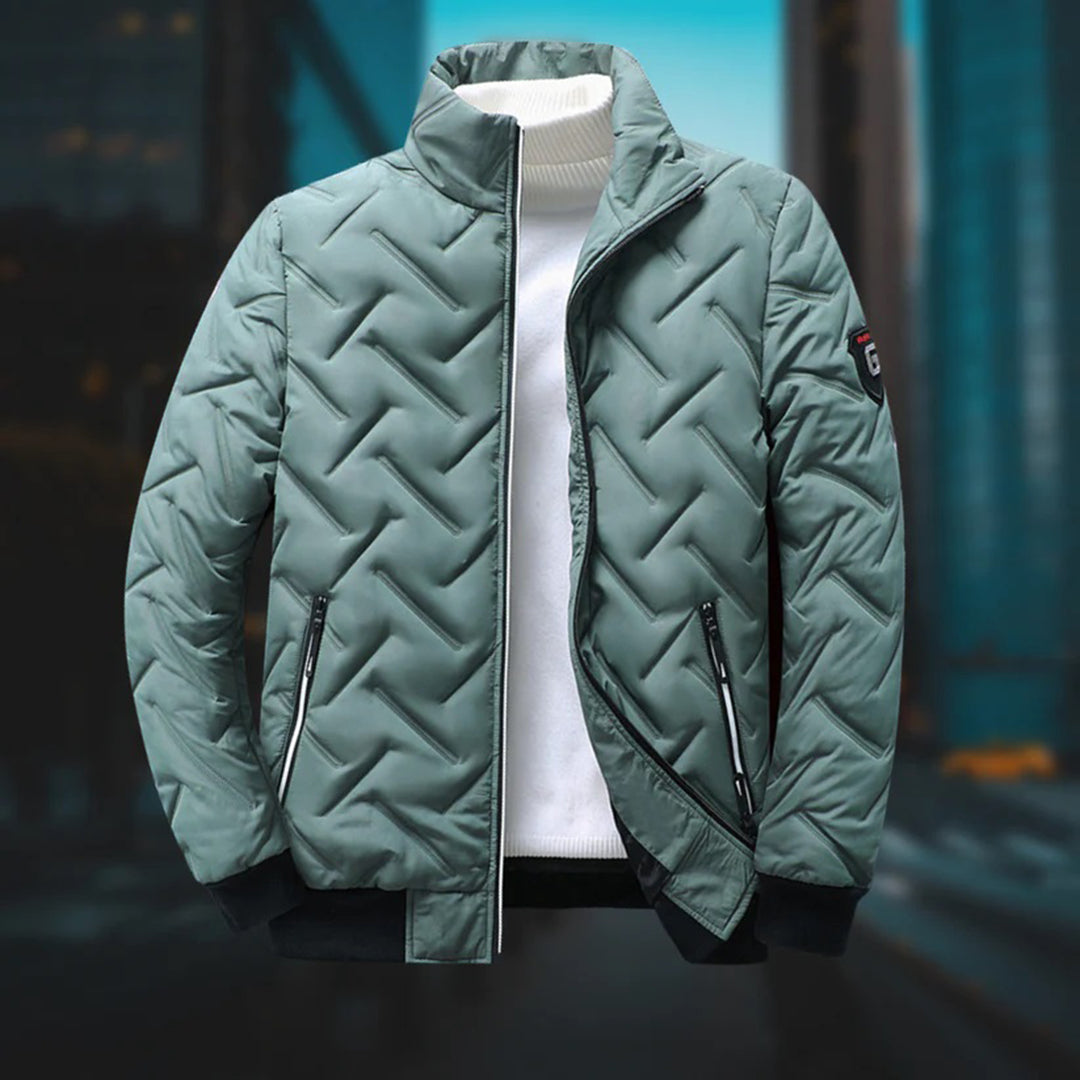 Steppjacke für Herren mit Stehkragen
