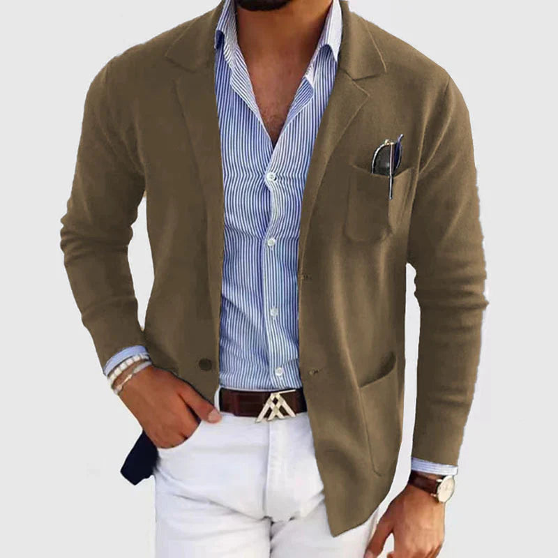 Herren-Blazer mit aufgesetzten Taschen