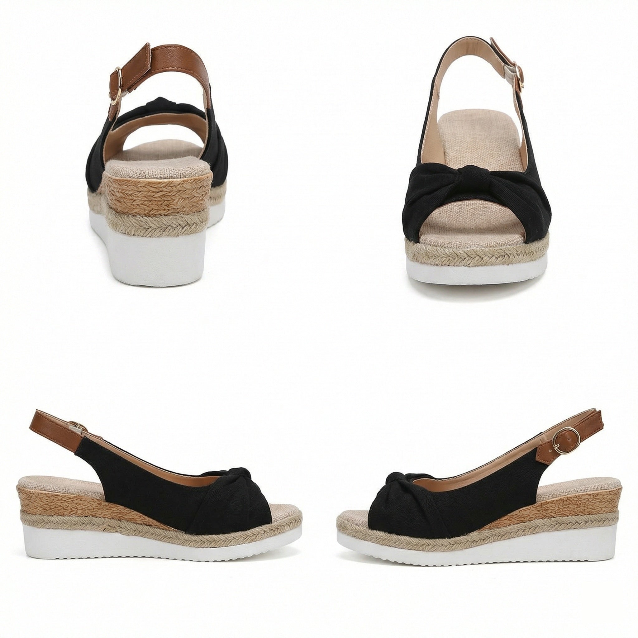 Orthopädische Sandalen für Damen mit Fersenriemen
