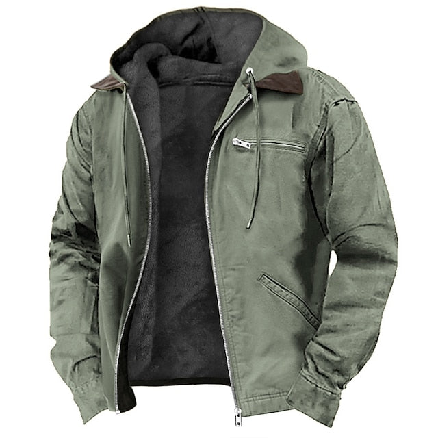 Outdoorjacke mit Kapuze
