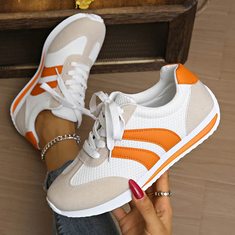 Sneaker Damen Schnürung Mesh