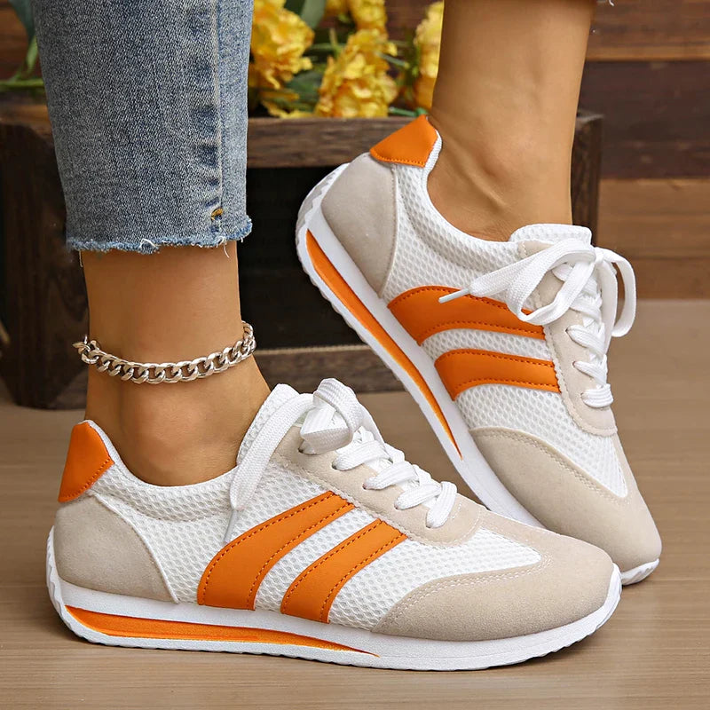 Sneaker Damen Schnürung Mesh
