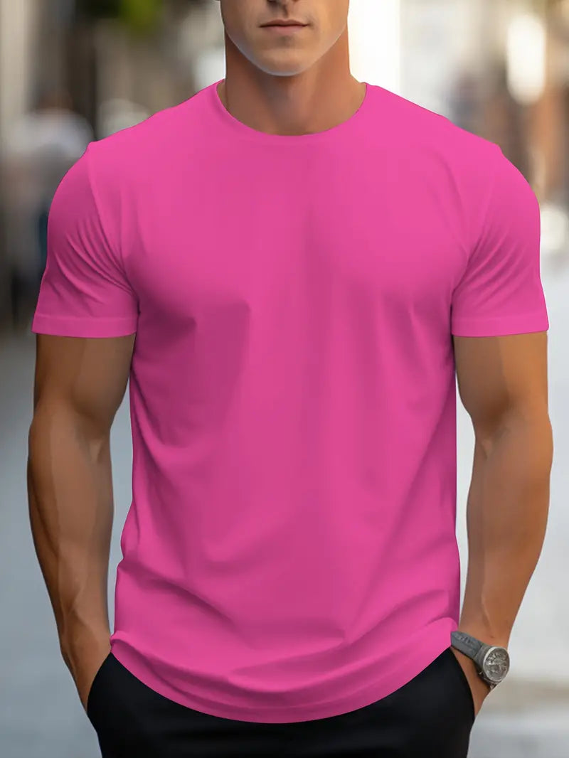 T-Shirt Basic Herren Rundhals Kurzarm – Ansicht 5