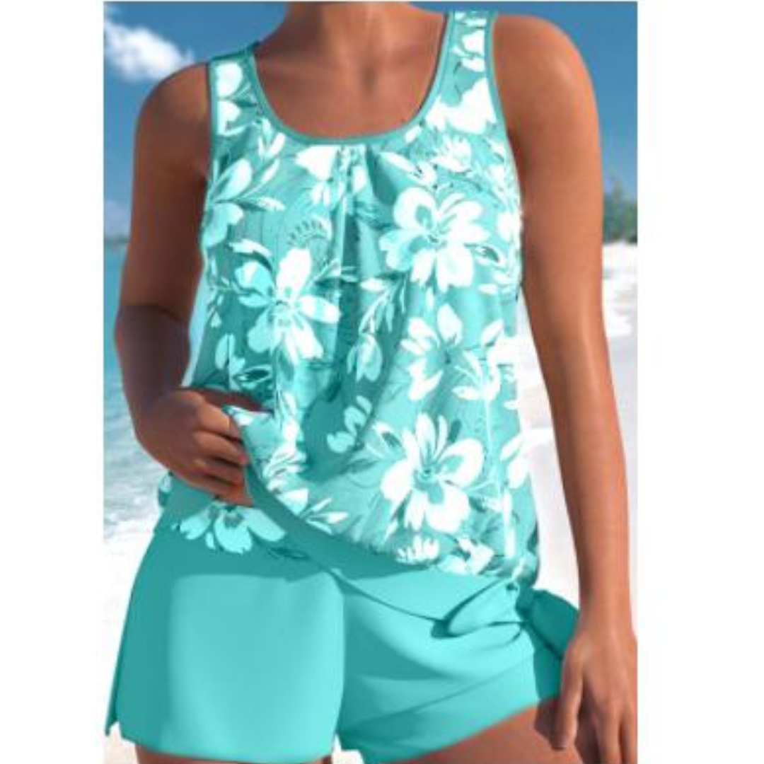 Damen Tankini Florale Bademode