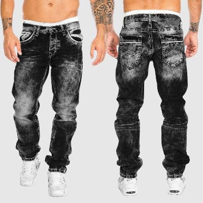 Herren Weit geschnittene Jeans verwaschen