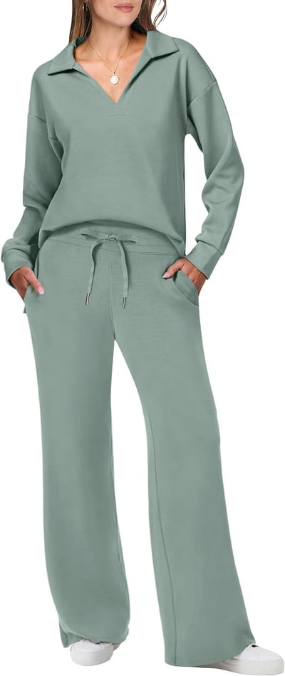 Jogginganzug Set | Pullover Und Weiter Hose