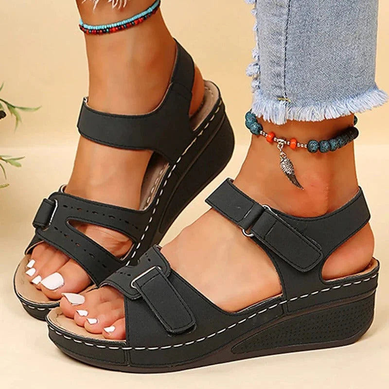 Damen Sandalen Mit Keilabsatz