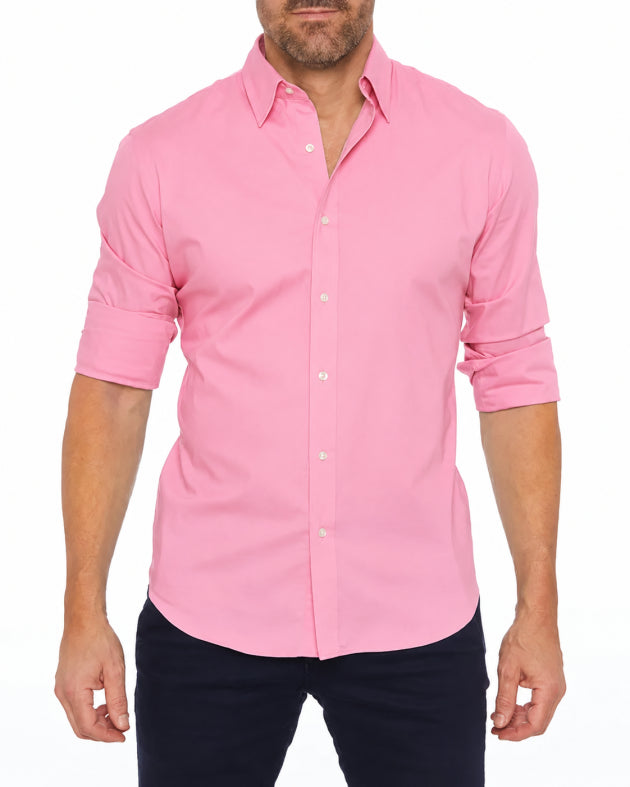 Hemd mit Reissverschluss langarm Slim Fit – Ansicht 6