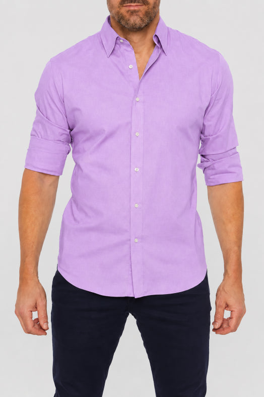 Hemd mit Reissverschluss langarm Slim Fit – Ansicht 7