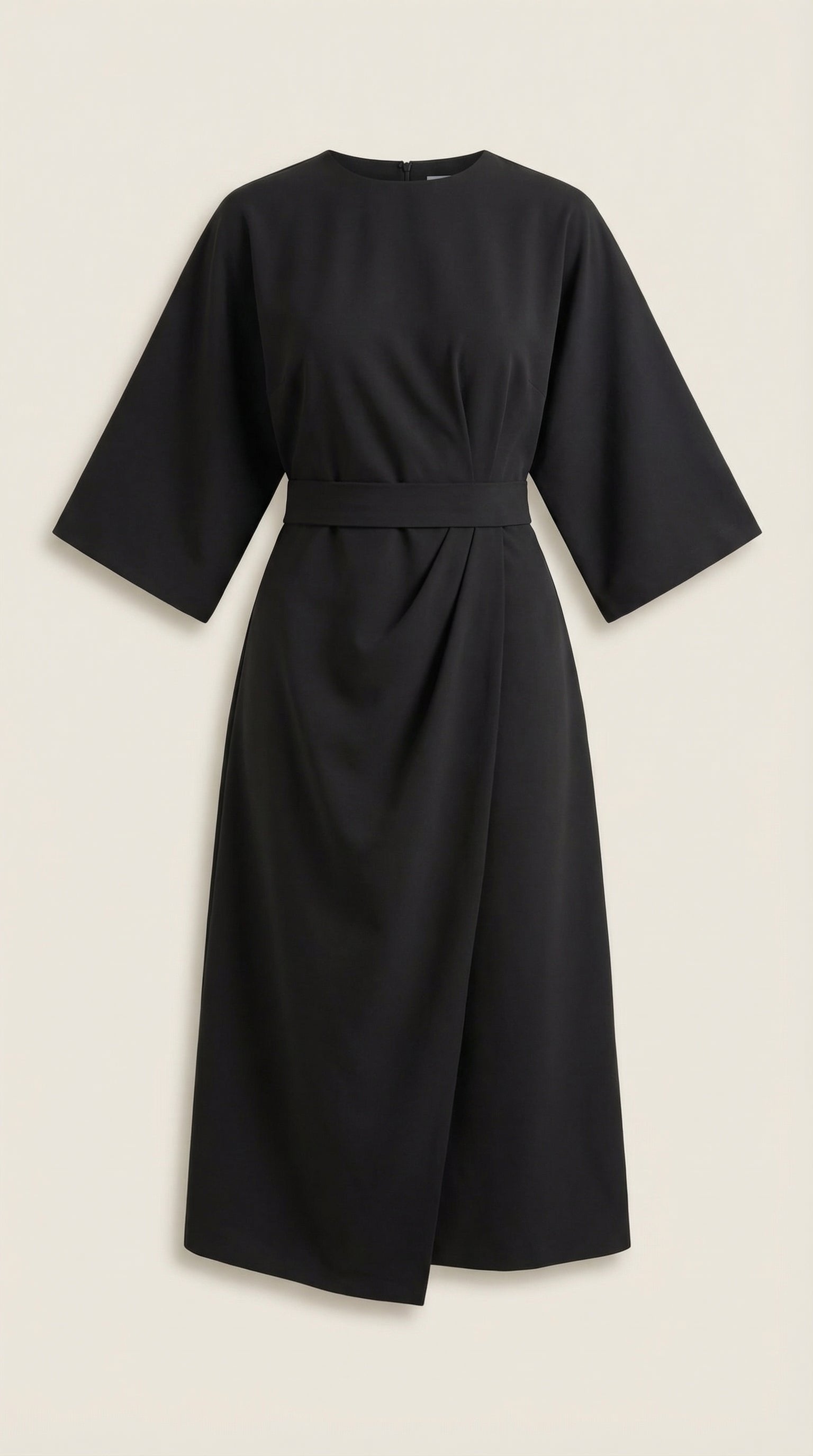Damen Ballonärmel Midikleid | Taillengürtel Alternate
