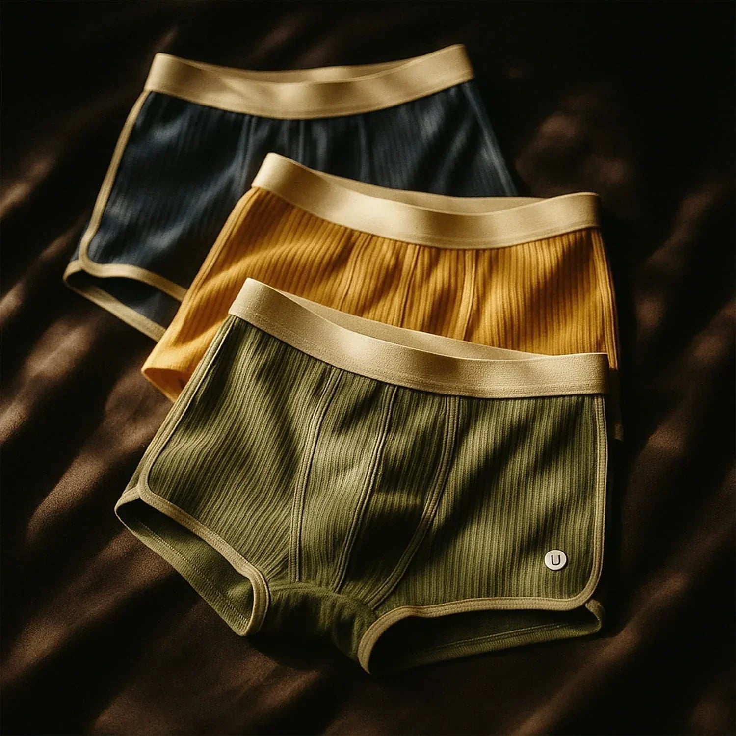 Damen Boxershorts Gerippte Struktur | Baumwolle Front