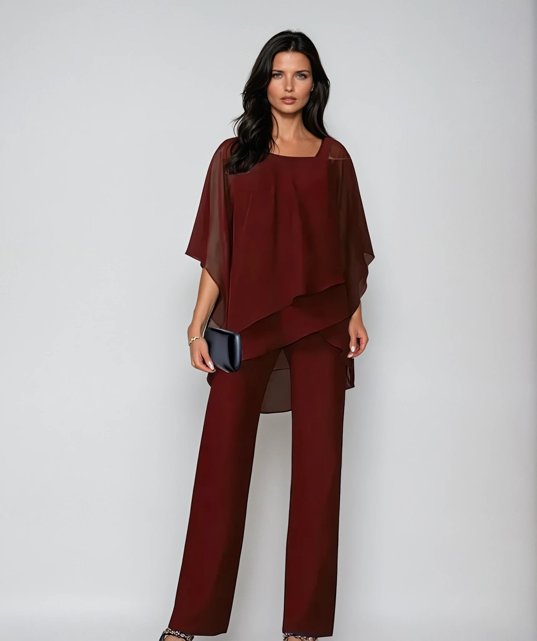 Damen Cold-Shoulder Ensemble | Zweiteilig Back