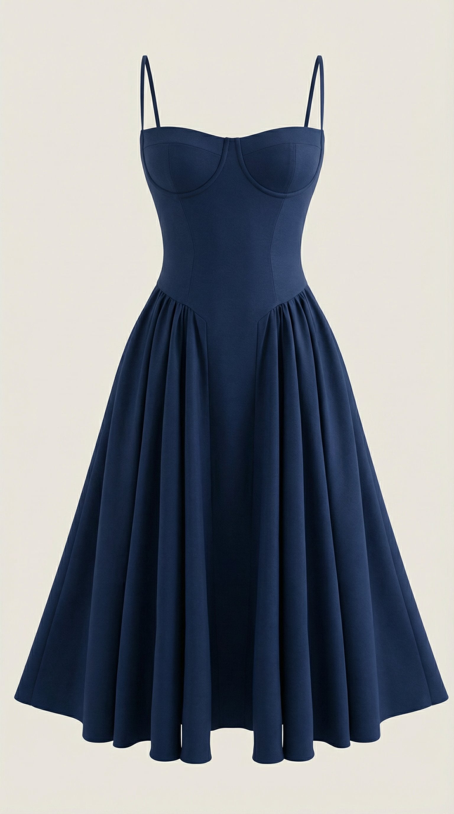 Damen Korsett Midikleid | Trägerkleid Alternate