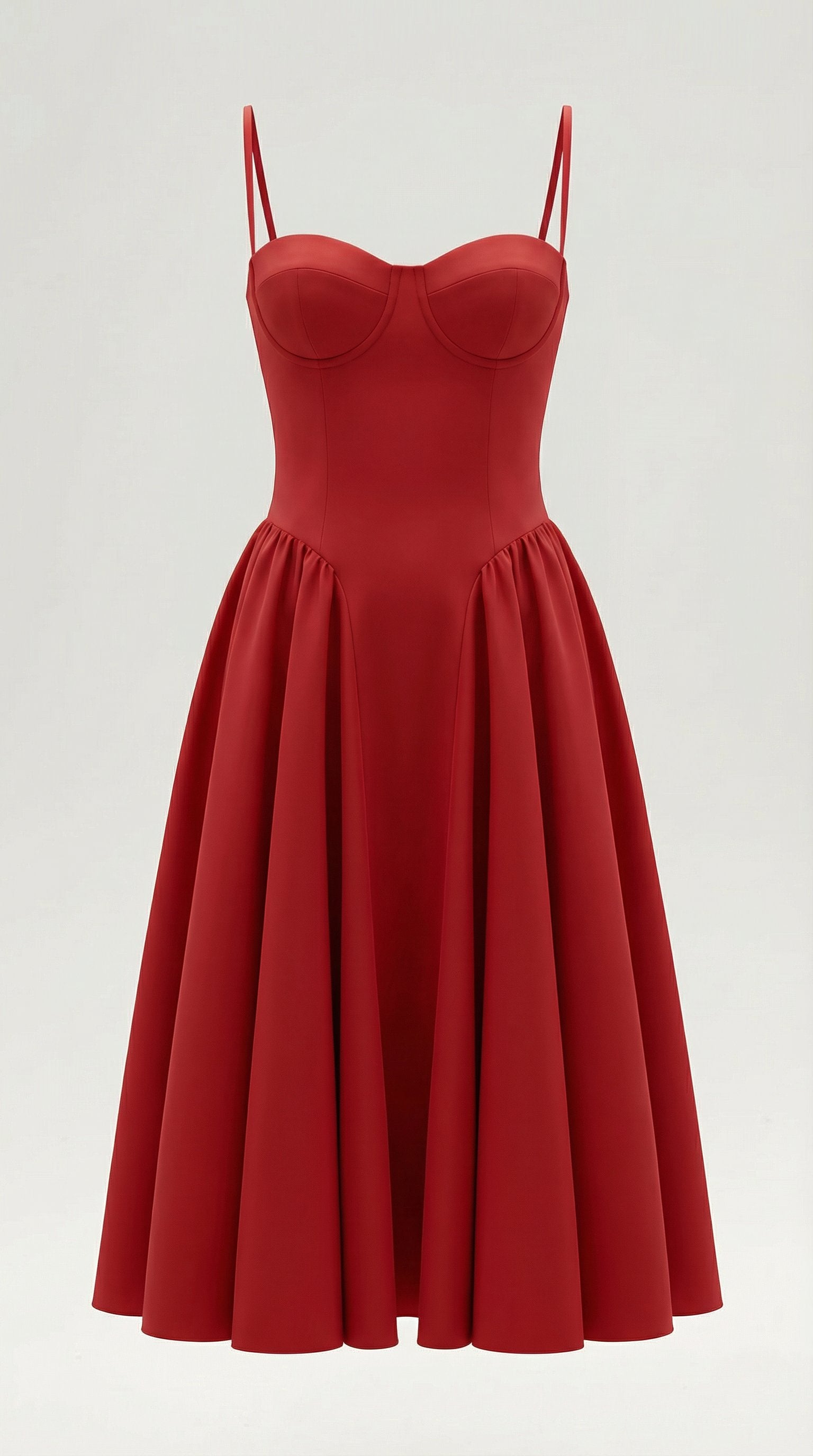 Damen Korsett Midikleid | Trägerkleid View 25