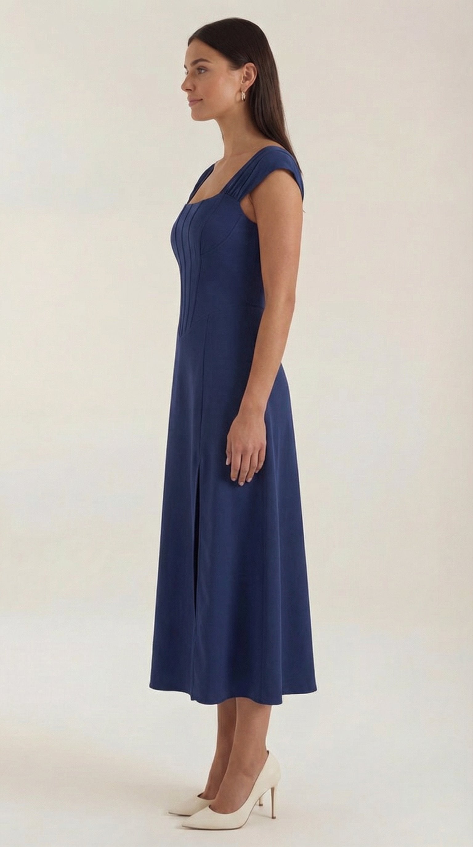 Damen Korsett Sommerkleid | Eckiger Ausschnitt View 17