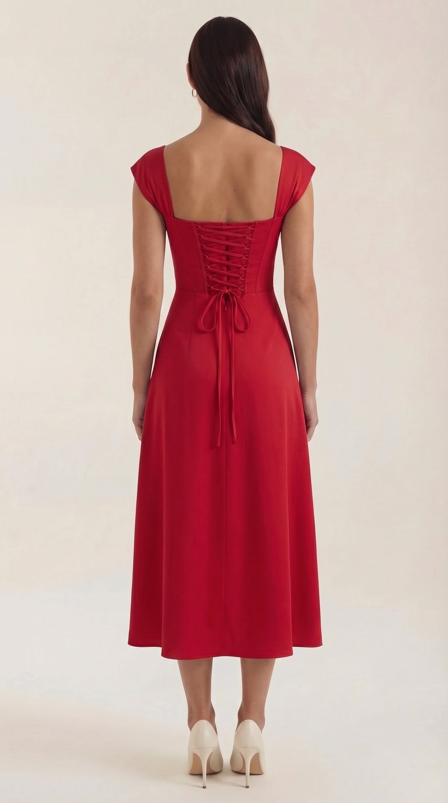 Damen Korsett Sommerkleid | Eckiger Ausschnitt View 24