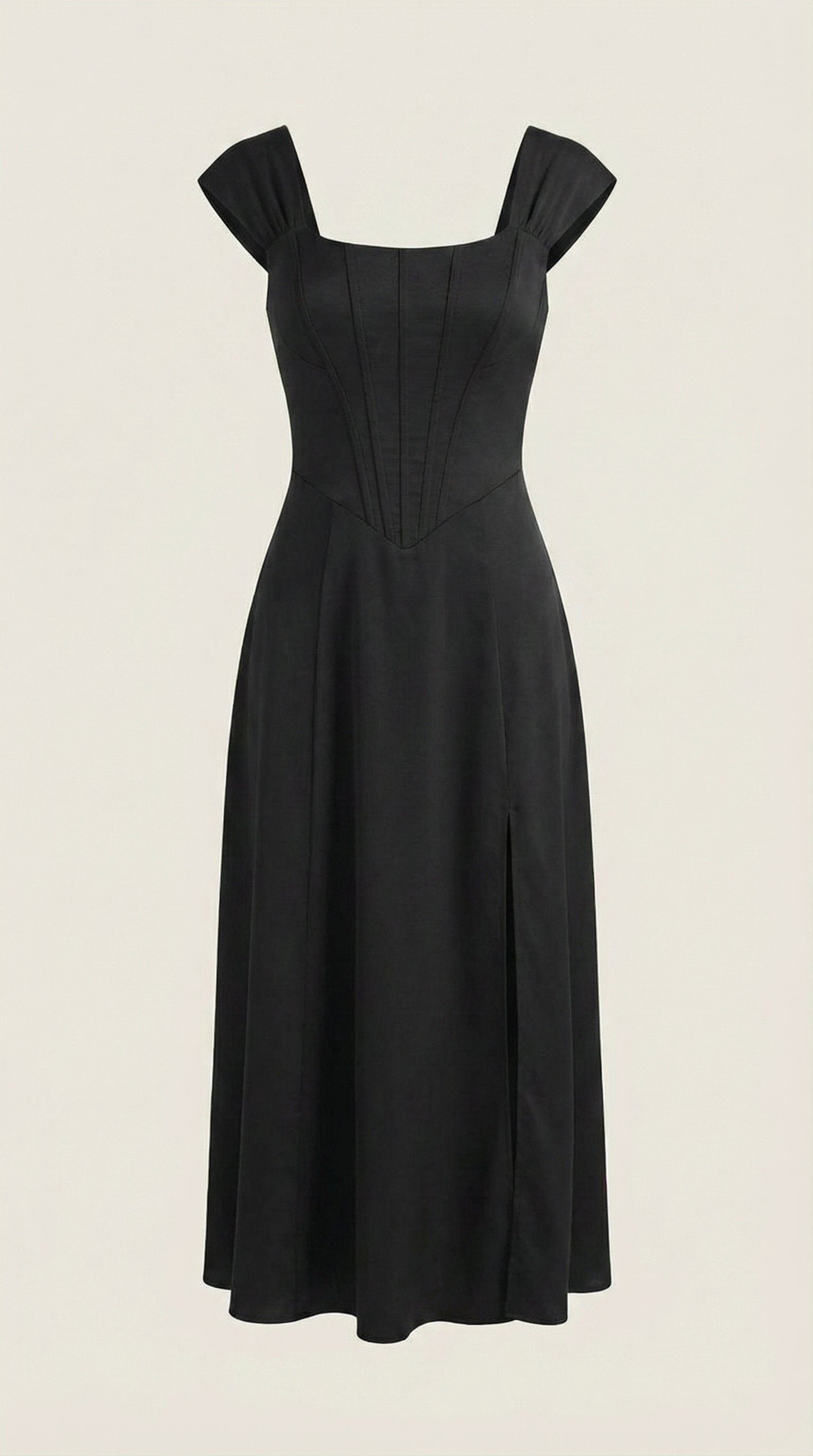 Damen Korsett Sommerkleid | Eckiger Ausschnitt View 30