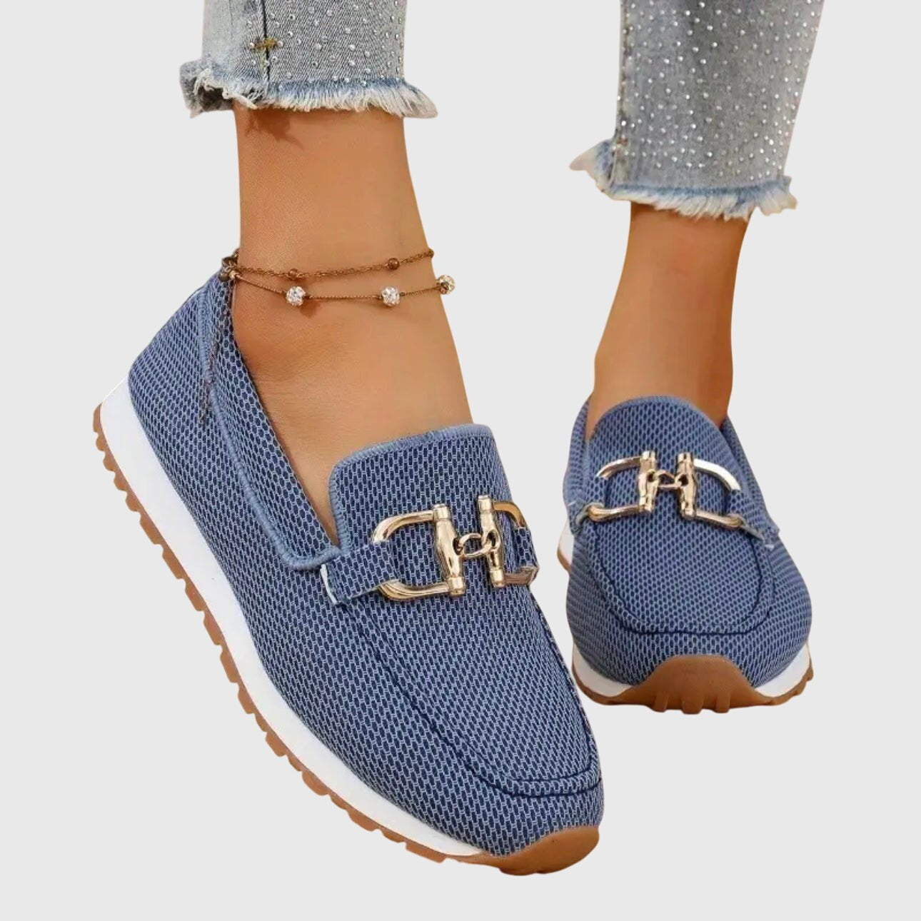Damen Loafer Kettenschnalle | Orthopädisch Close Up