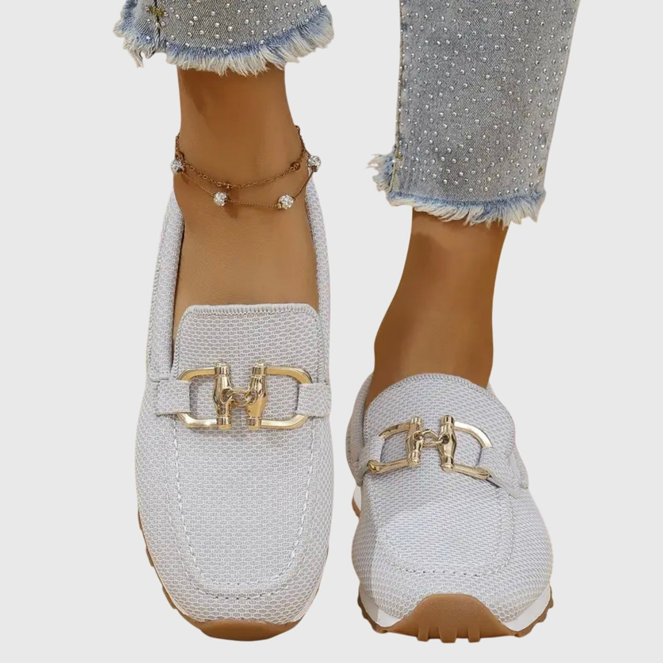 Damen Loafer Kettenschnalle | Orthopädisch Detail