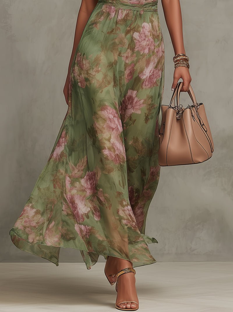 Damen Neckholder Blumenkleid | Sommer Side