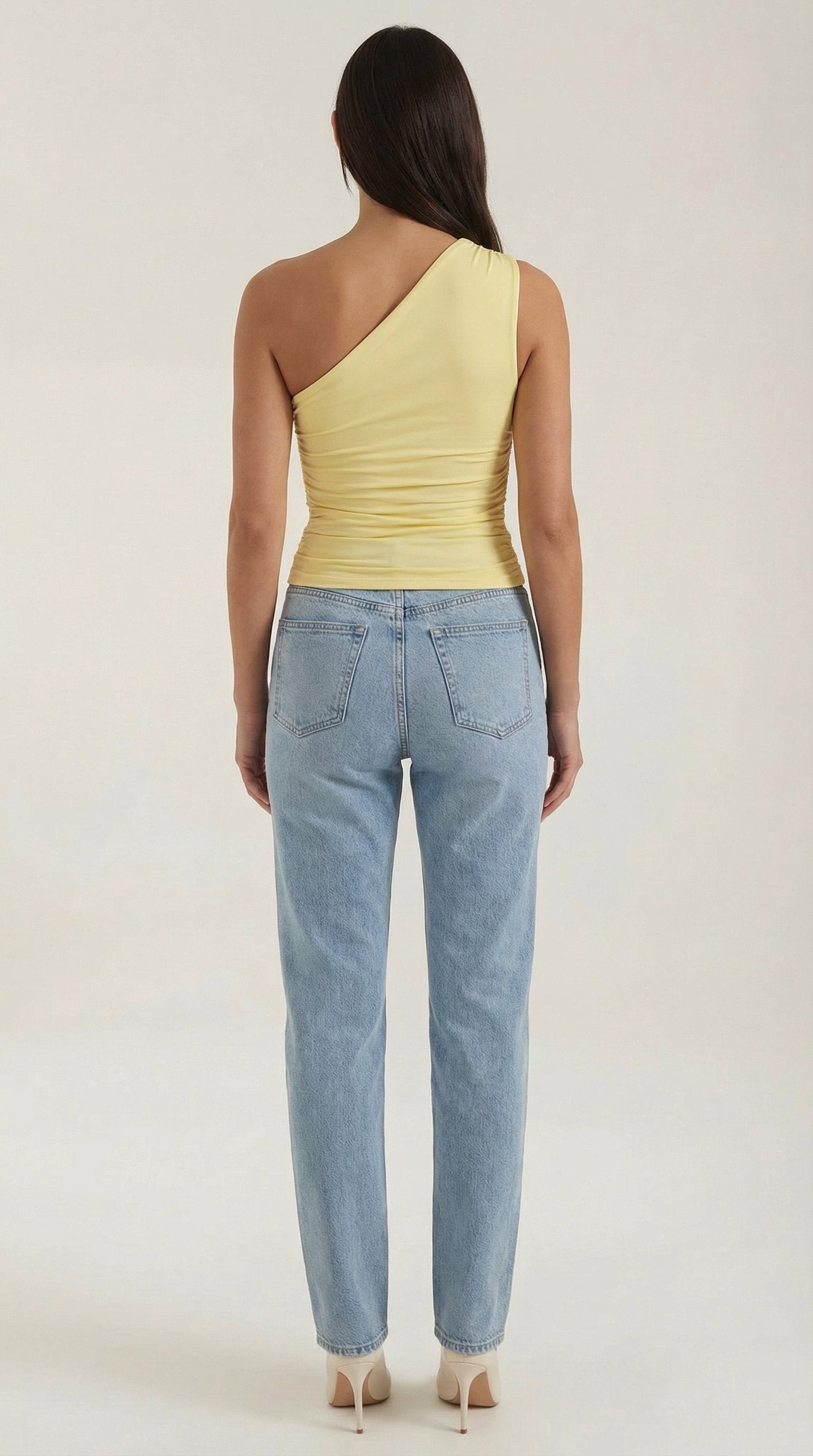 Damen One-Shoulder Top | Ärmellos Side