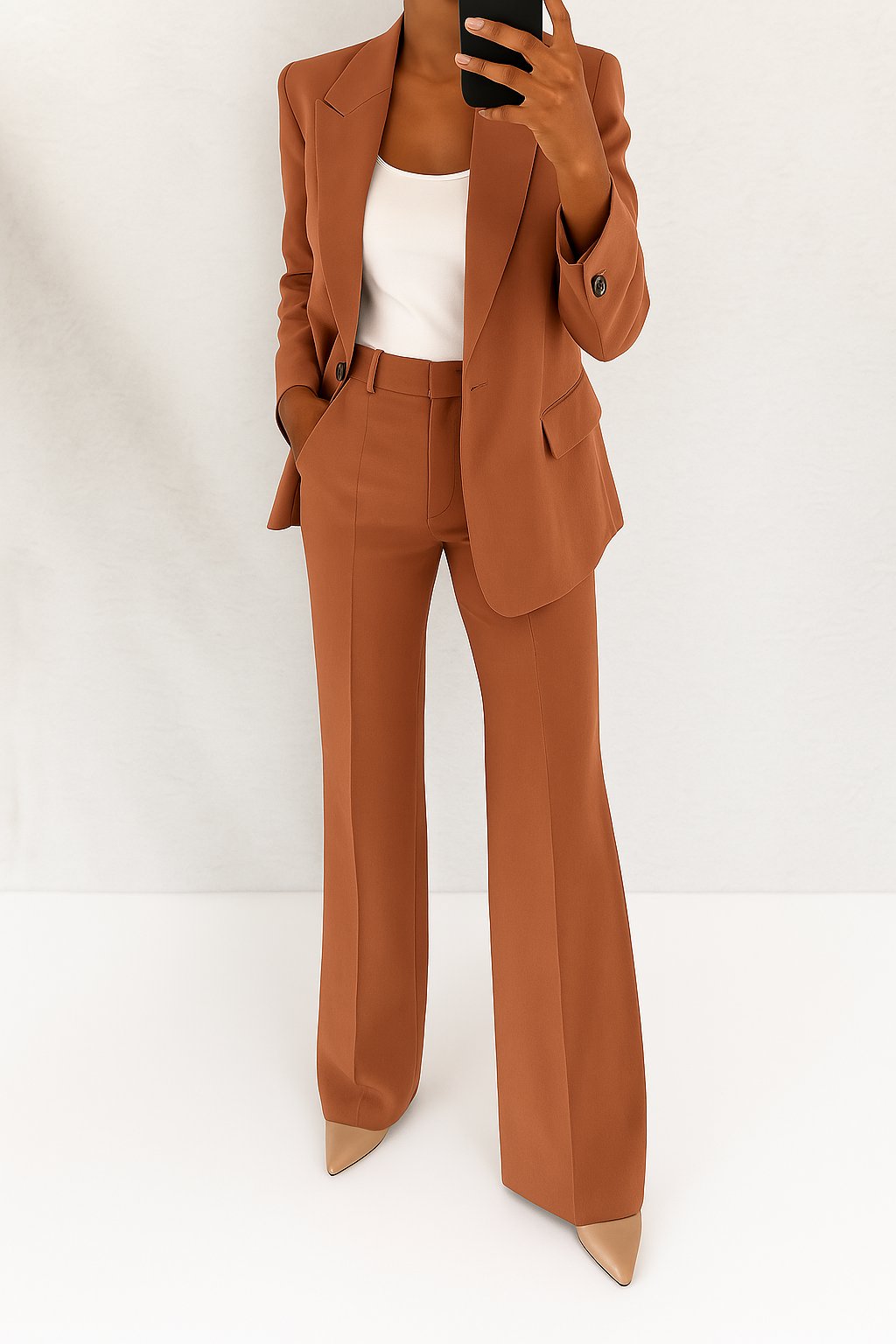 Damen Oversized Blazer Set | Klassisch Back