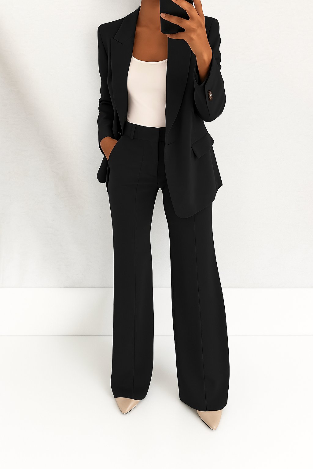 Damen Oversized Blazer Set | Klassisch Detail