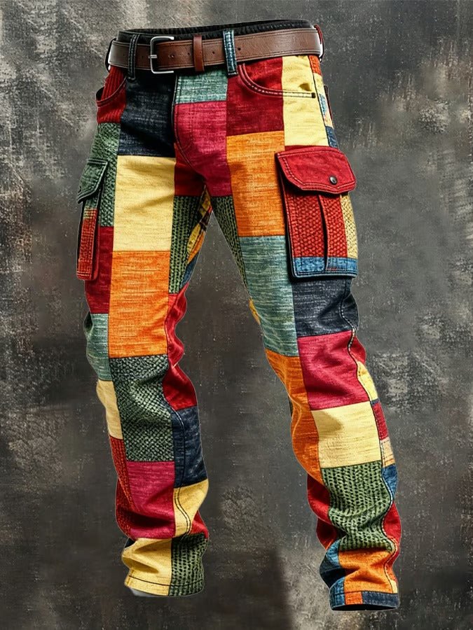 Damen Patchwork Cargohose | Wide-Leg Hero